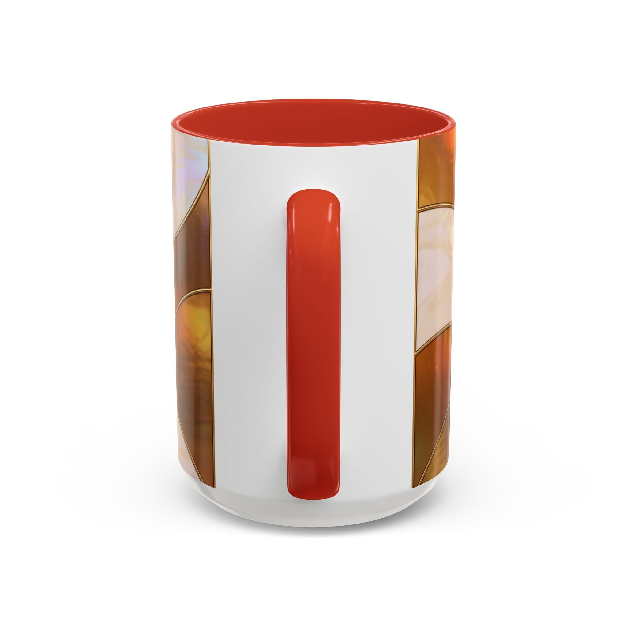 Rainbow Corgi Butt Stained Glass Style Mug