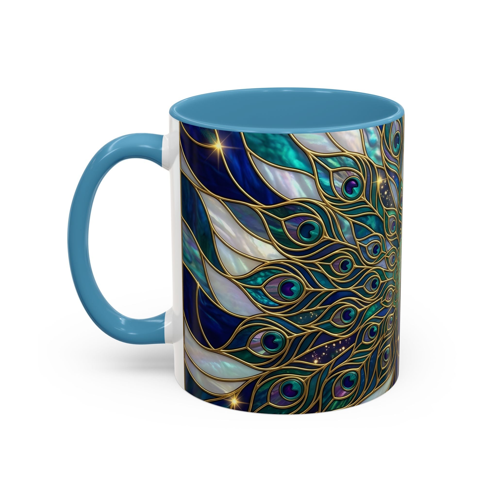Peacock Stained Glass Mug
