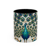 Classic Peacock Stained Glass Style Mug