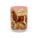 Blossom Cavalier King Charles Spaniel Stained Glass Style Mug
