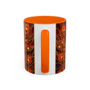 Sunset Peacock Stained Glass Style Mug