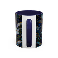 Moonlit Howl Wolf Stained Glass Style Mug