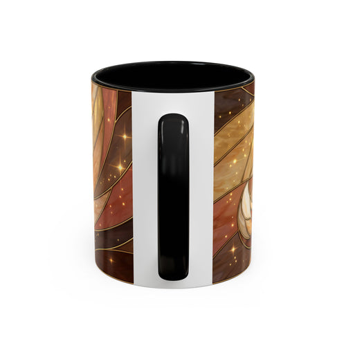 Honey Light Fox Stained Glass Style Mug