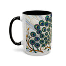 Classic Peacock Stained Glass Style Mug