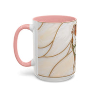 Custom Dog Portrait Stained Glass Style Mug