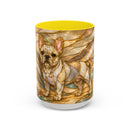 Golden Glow French Bulldog Stained Glass Style Mug