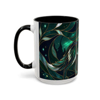 Teal Green Stained Glass Style Mug