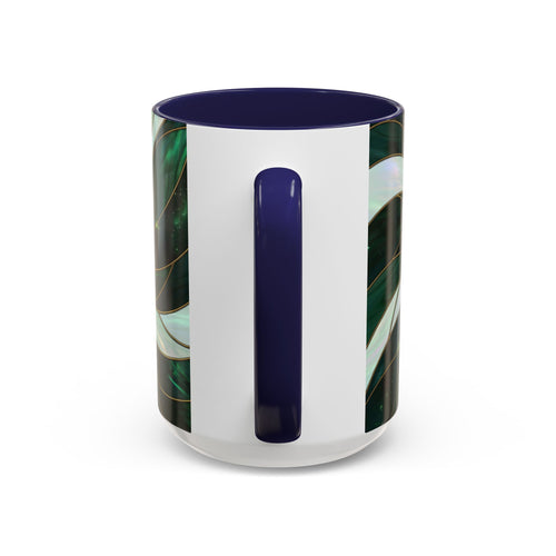 Jade Wolf Stained Glass Style Mug