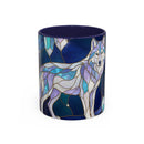 Crystal Wolf Stained Glass Style Mug