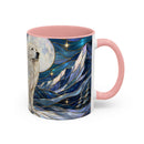 Mountain Guardian Great Pyrenees Stained Glass Style Mug