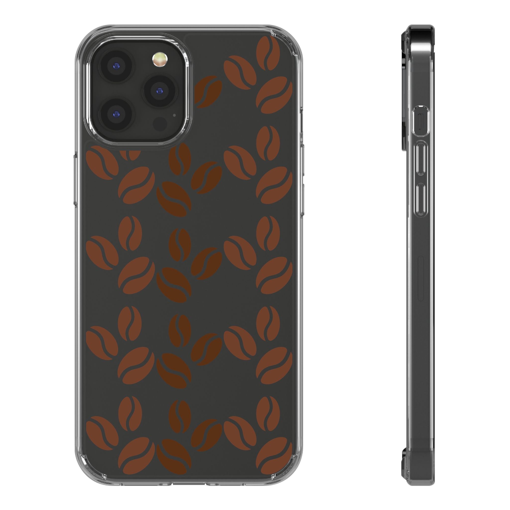 Coffee Beans Clear Phone Case