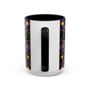 Celestial Peacock Stained Glass Style Mug