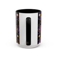 Celestial Peacock Stained Glass Style Mug
