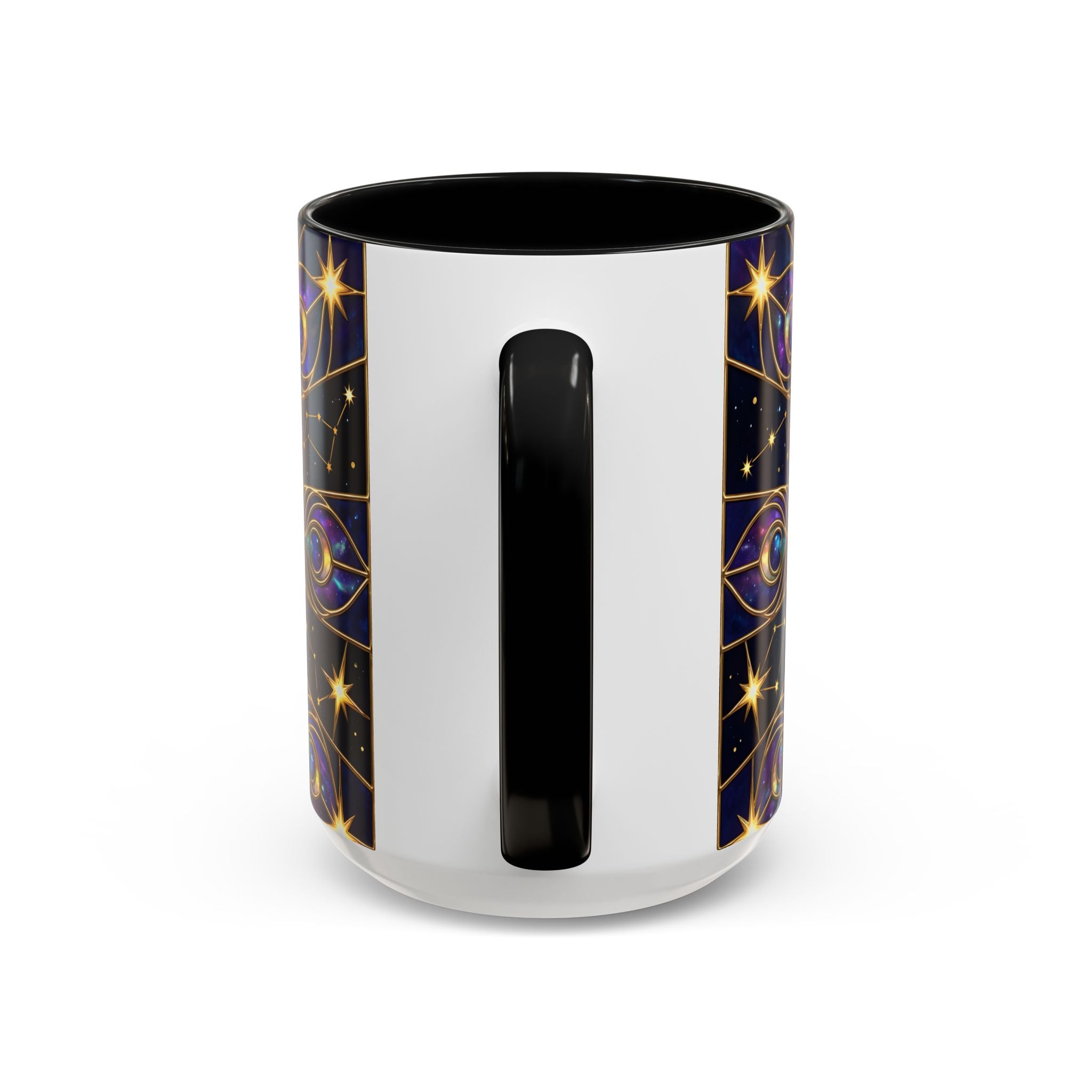 Celestial Peacock Stained Glass Style Mug