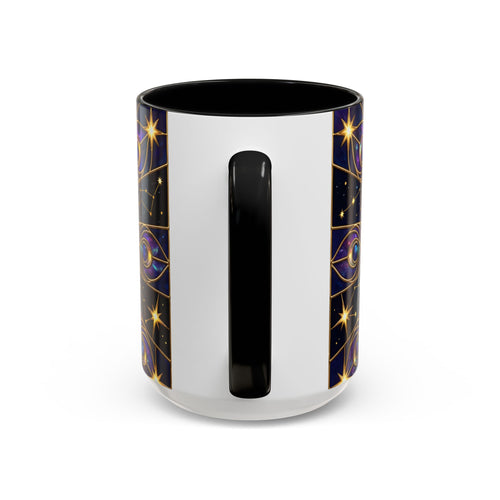 Celestial Peacock Stained Glass Style Mug