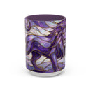 Purple Lion Stained Glass Style Mug