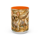 Golden Glow French Bulldog Stained Glass Style Mug