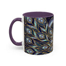 Lunar Peacock Stained Glass Style Mug