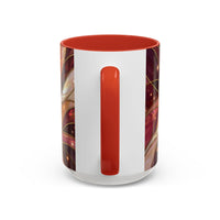 Rose Glow Hummingbird Stained Glass Style Mug