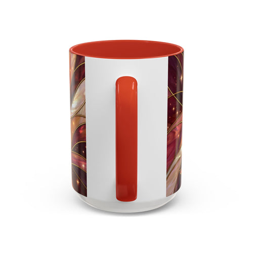 Rose Glow Hummingbird Stained Glass Style Mug