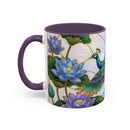Flying Peacock Stained Glass Style Mug