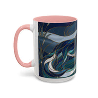 River Moon Wolf Stained Glass Style Mug
