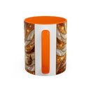 Amber Lion Stained Glass Style Mug