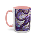 Purple Lion Stained Glass Style Mug