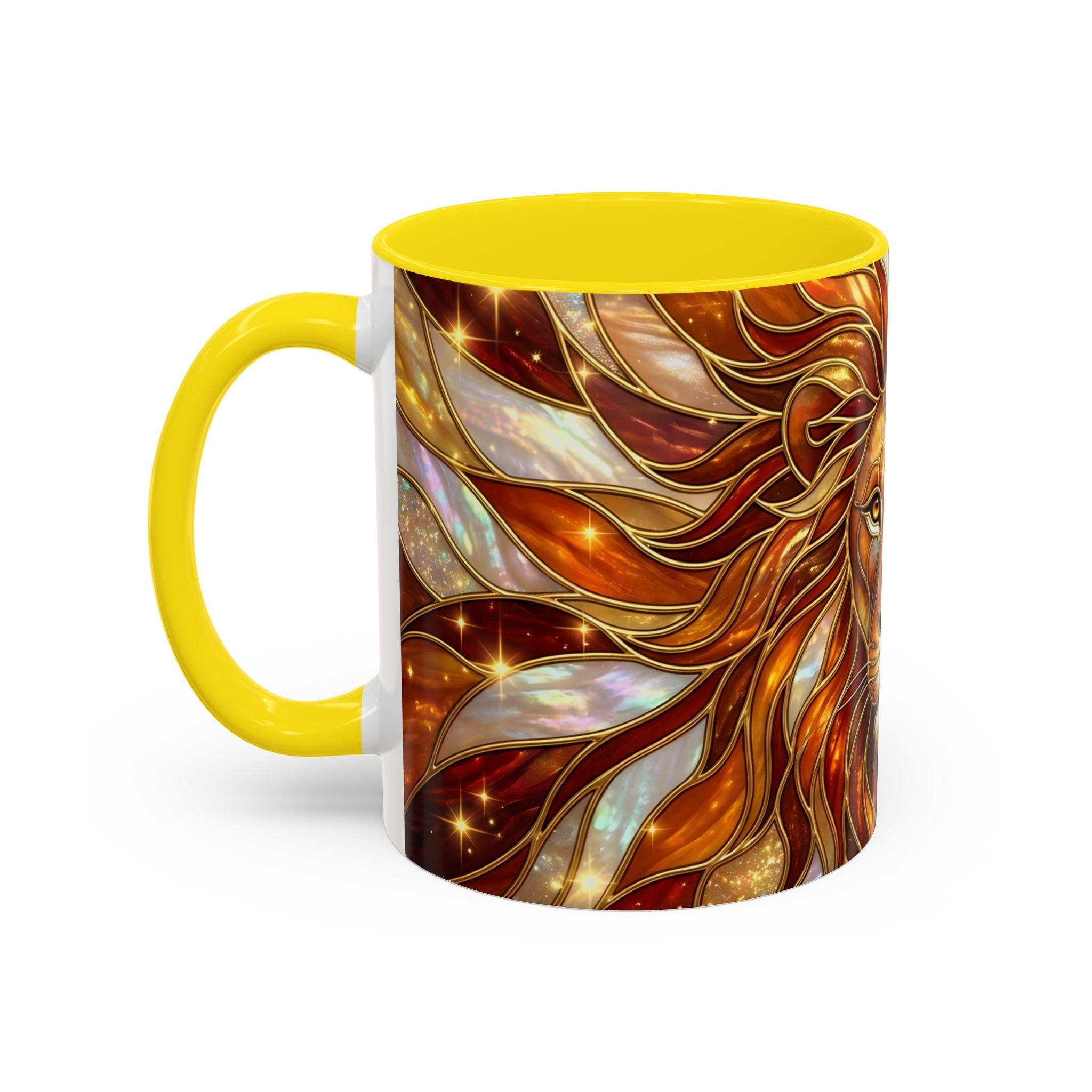 Majestic Lion Stained Glass Mug