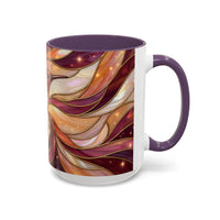 Rose Glow Hummingbird Stained Glass Style Mug