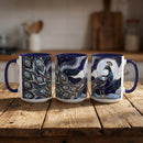 Lunar Peacock Stained Glass Style Mug