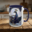 Lunar Peacock Stained Glass Style Mug