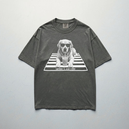 Sunshine & Iced Coffee Dog Comfort Colors® T-Shirt