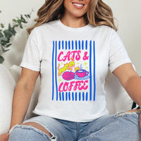 Cats & Coffee Chaos Premium Tshirt